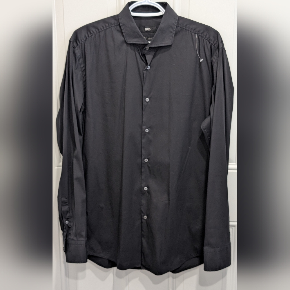 Hugo Boss Jason  Black Men's Button Shirt